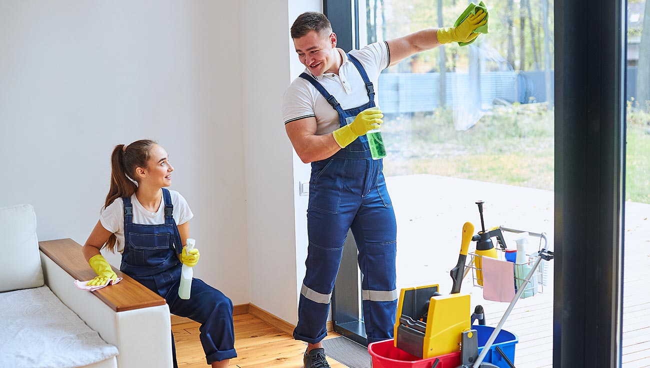 Couple Cleaning 1 Couple Cleaning 1